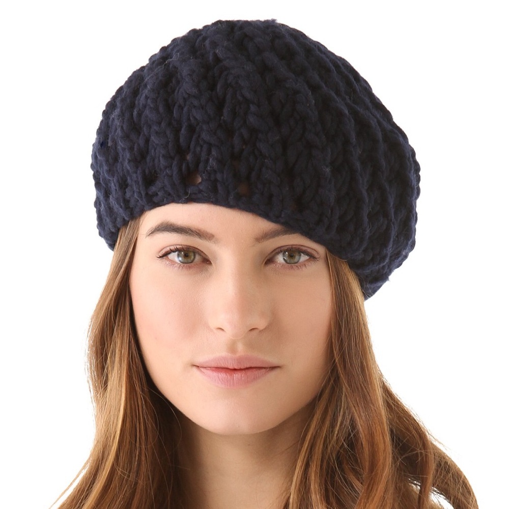 Eugenia Kim Chunky Knit Beret - Grey